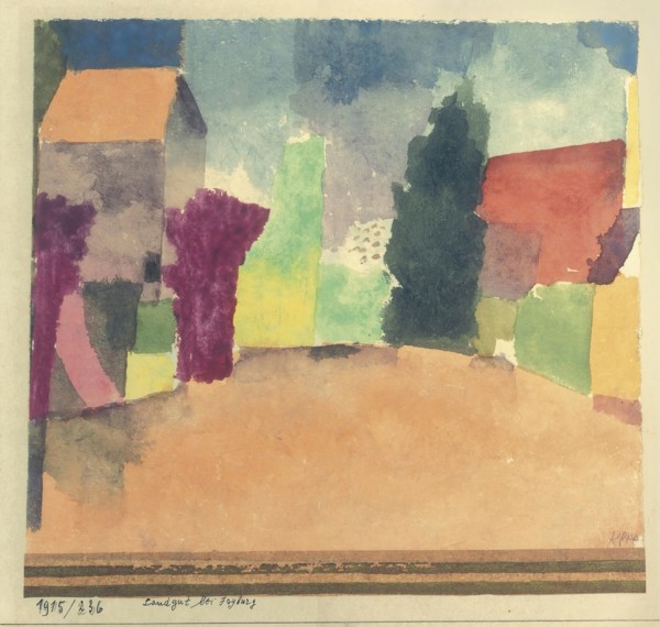 Landgut bei Fryburg (Country House Near Fribourg) , 1915. Private Collection.