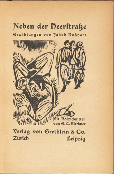 Jakob Bosshart: Neben der Heerstrasse (Jakob Bosshart: Near Main Street), 1923.