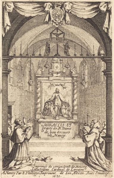 Frontispiece for the Miracles and Graces of Our Lady of "Bon-Secours-les-Nancy".