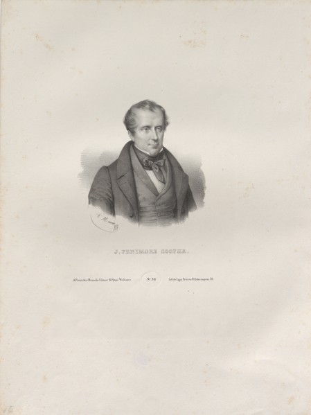 Portrait of the writer James Fenimore Cooper (1789-1851), c. 1840. Private Collection.