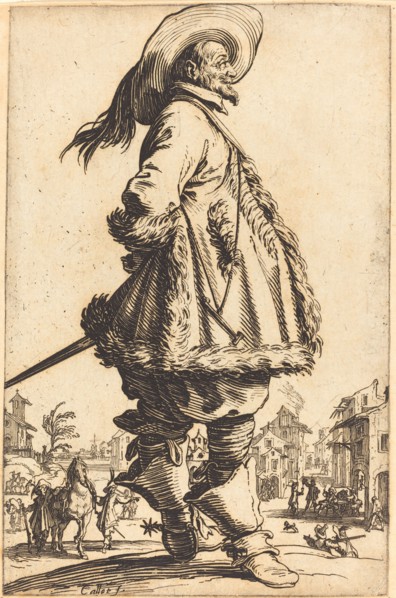Noble Man with Mantle Trimmed in Fur, Holding his Hands Behind his Back, c. 1620/1623.
