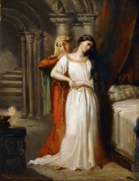 Desdemona Retiring to her Bed, 1849. Found in the collection of Musée du Louvre, Paris.