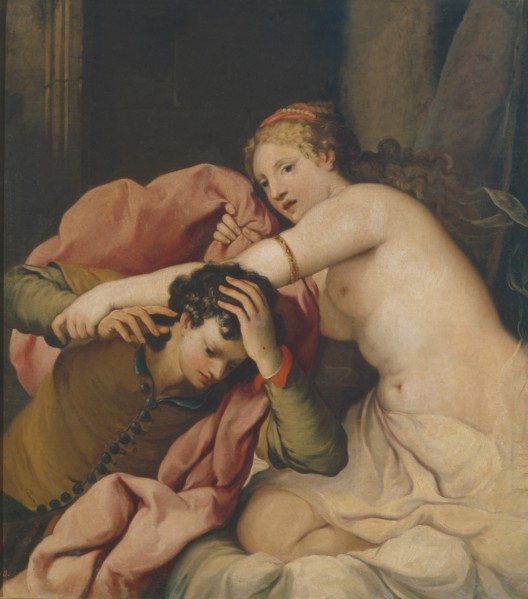Joseph and Potiphar's Wife. Creator: Lazzarini, Gregorio (1655-1730).