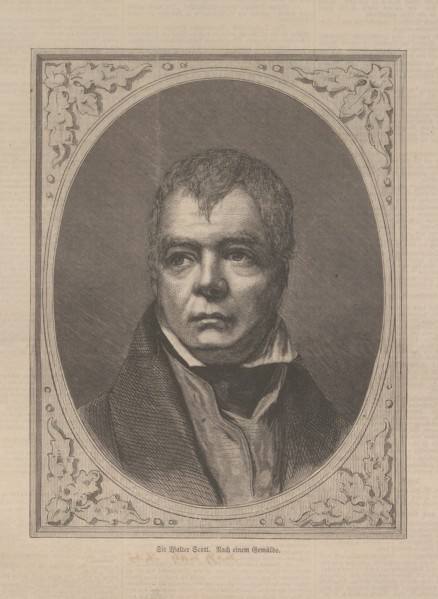 Portrait of the historical novelist and poet Sir Walter Scott (1771-1832), 1871. Creator: Anonymous.
