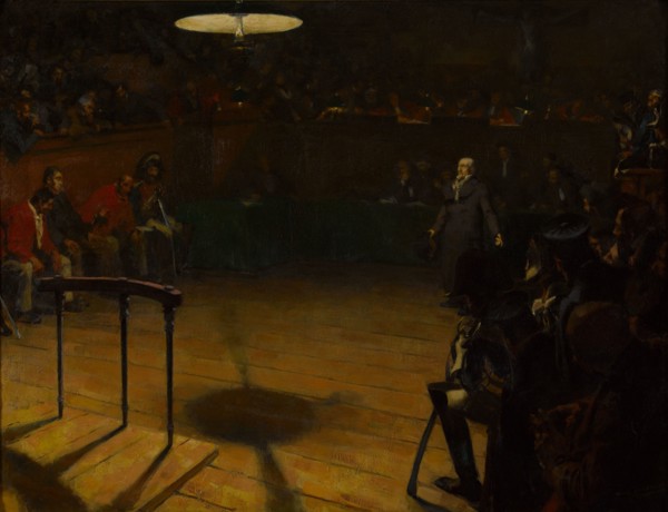Jean Valjean before the Assize Court in Arras, 1904. Creator: Devambez, André Victor Édouard (1867-1943).
