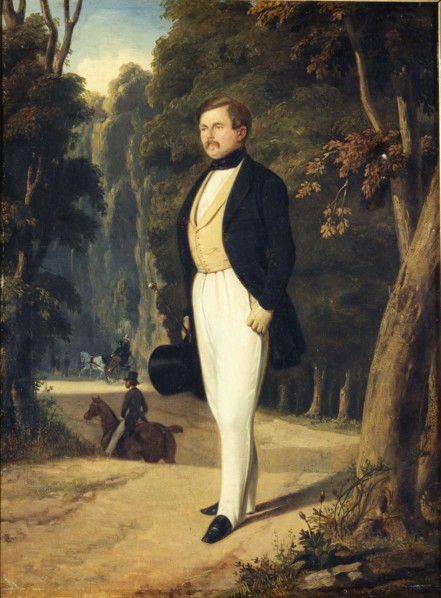 Portrait of Augustin Grisier (1791-1865) , c. 1840. Creator: De Dreux, Alfred (1810-1860).