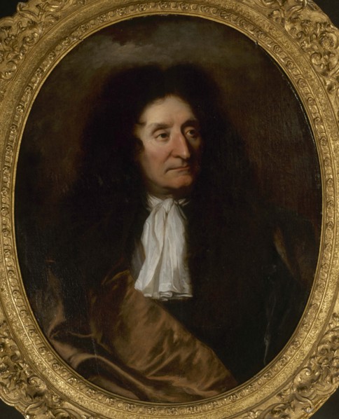 Portrait of Jean de La Fontaine (1621-1695), c. 1680. Creator: Rigaud, Hyacinthe François Honoré (1659-1743).