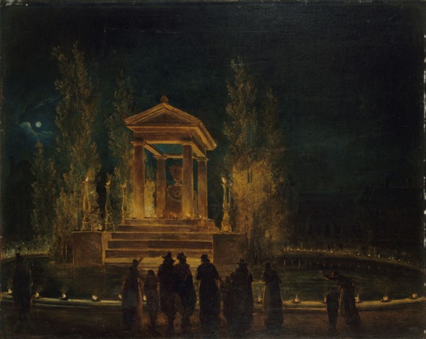 The temporary Mausoleum of Jean-Jacques Rousseau, ca 1794. Creator: Robert, Hubert (1733-1808).