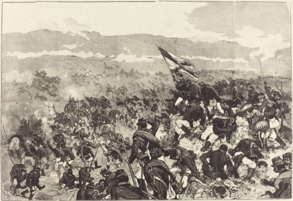 Bataille de Plevna. Le 30 Juillet, Attaque des Hauteurs..., 1883/1890. Creator: Daniel Urrabieta Vierge.