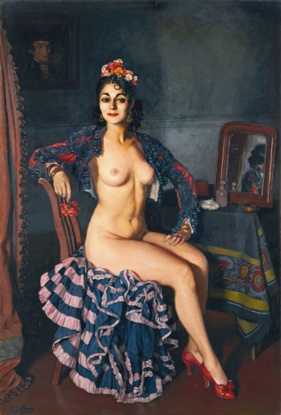 La Bella Oterito (La Oterito in her dressing room) , 1936. Creator: Zuloaga y Zabaleto, Ignacio (1870-1945).
