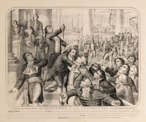 Jean-Lambert Tallien at the tribune of the National Convention on the 9th Thermidor..., 1794. Creator: Anonymous.