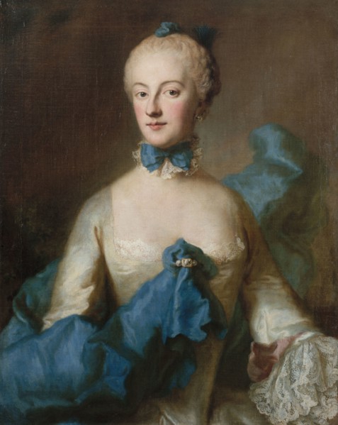 Duchess Maria Anna Josepha of Bavaria (1734-1776), Margravine of Baden-Baden, c.1750. Creator: Desmarées, George (1697-1776).