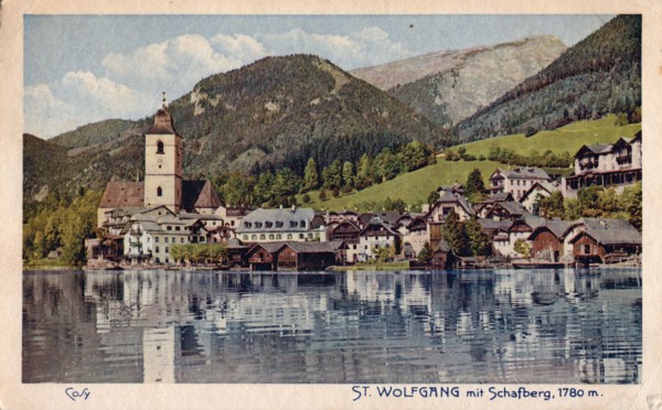 St Wolfgang mit Schafberg, 1933. Creator: Unknown.