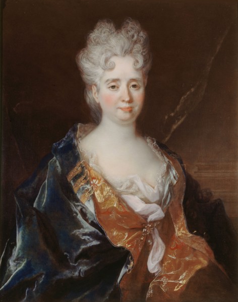 Portrait of Anne-Thérèse de Marguenat de Courcelles, marquise de Lambert, c. 1710. Creator: Largillière, Nicolas, de (1656-1746).