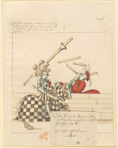 Freydal, The Book of Jousts and Tournament of Emperor Maximilian I: Combats..., Plate 104, c1515. Creator: Unknown.