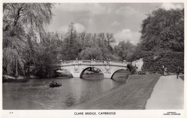 Clare Bridge, Cambridge, 1940s. Creator: Stearn.