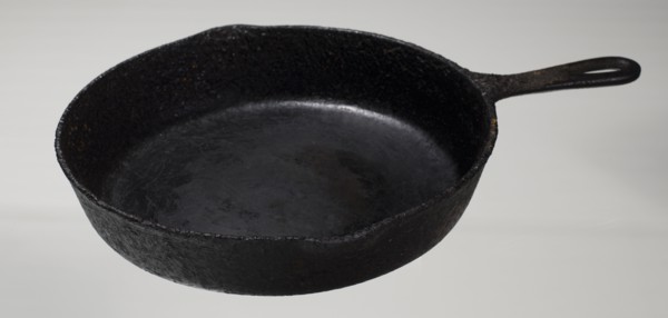 Cast iron skillet owned and used by Beatrice Mack, 1951. Creator: Unknown.
