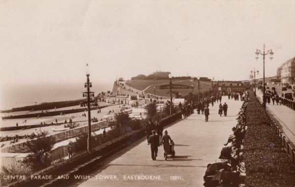Centre Parade and Wish Tower, Eastbourne, 1935. Creator: Unknown.