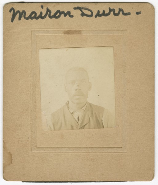 Photograph of Marion Durr wearing a shirt and vest, 1860s. Creator: Unknown.