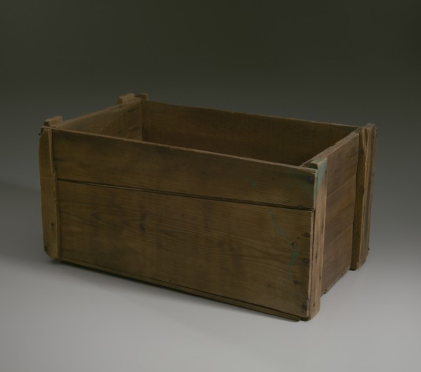 Crate sent by Lt. Garwood Hardiman to Mrs. Ora Mae Hardiman, ca. 1944. Creator: Unknown.