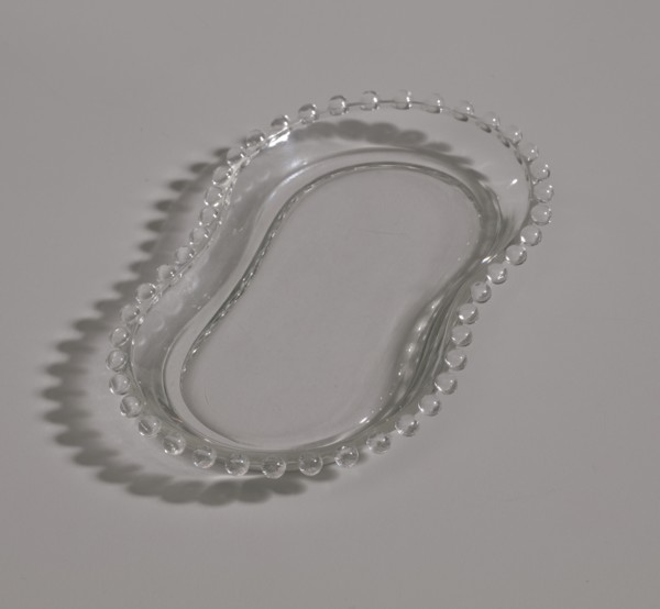 Glass tray from Mae's Millinery Shop, 1941-1994. Creator: Unknown.