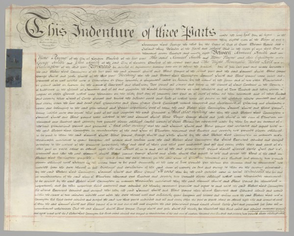 Deed of sale including 237 enslaved persons in transaction, August 20, 1798. Creator: Unknown.