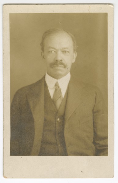 Photographic postcard of Senator Henry Hall Falkener, early 20th century. Creator: Unknown.