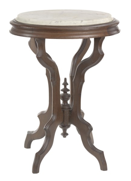 Marble-top table from the home of Robert Smalls, 1870s. Creator: Unknown.