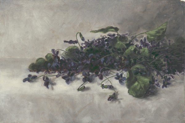 Violets, ca. 1890. Creator: Pauline Powell Burns.