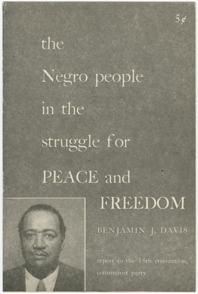 The Negro People in the Struggle for Peace and Freedom, 1951. Creator: Unknown.