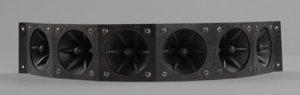 Tweeter speakers used as part of a DJ setup, 1990s. Creator: Also/Miyako Technology Co..