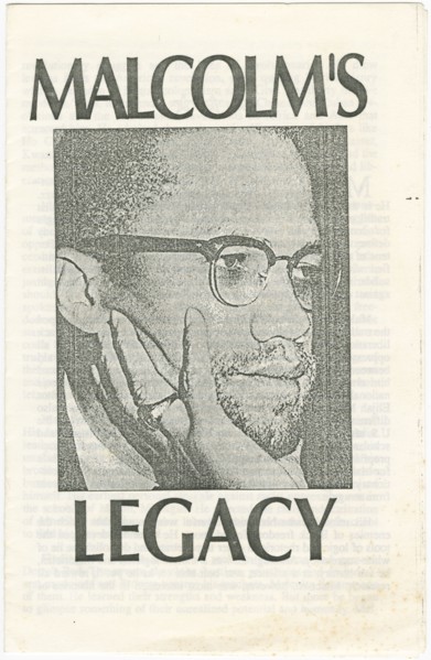 Malcolm's Legacy, after 1965. Creator: Unknown.