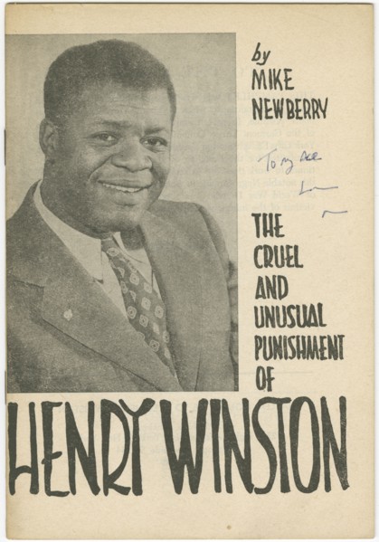 'The Cruel and Unusual Punishment of Henry Winston', 1958-1961. Creator: Unknown.