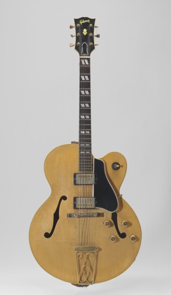 Electric guitar belonging to Chuck Berry, nicknamed "Maybellene", 1959. Creator: Unknown.