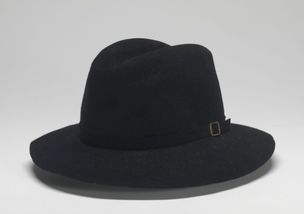 Fedora worn by Michael Jackson during Victory tour, 1984. Creator: Maddest Hatter.