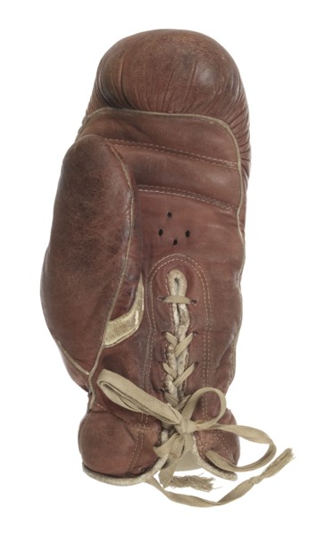 Boxing glove signed by Jack Johnson, 1919-1945. Creator: Ken-Wel Sporting Goods Company.