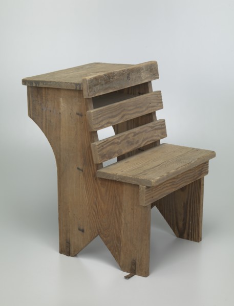 Wooden school desk from Bethel Evangelical Lutheran Church and School, 1925-1963. Creator: Unknown.