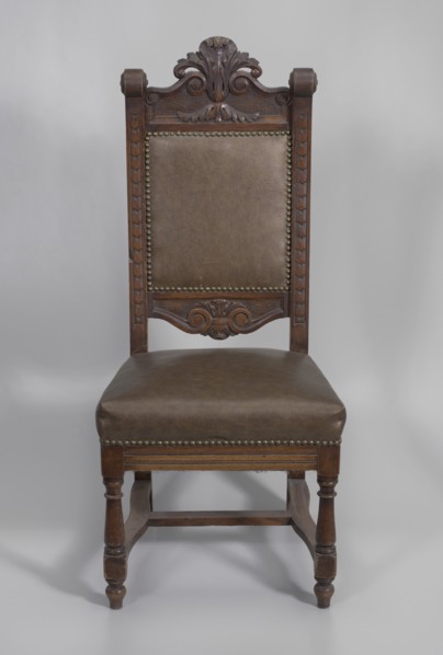 Pulpit chair from Saint Augustine Catholic Church of New Orleans, 20th century. Creator: Unknown.