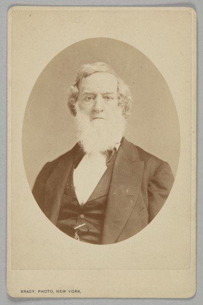 Cabinet card of Gideon Welles, 1860-1878. Creator: Mathew Brady.