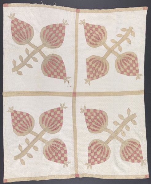 Pineapple quilt gifted to Lucy Hardiman Roundtree from Lydia Hardiman, 1885. Creator: Lydia Hardiman.