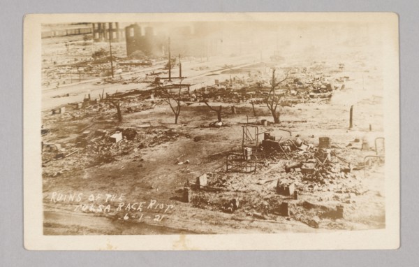 'Ruins of the Tulsa Race Riot 6-1-21', 1921. Creator: Unknown.