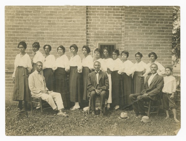 Photograph of Lucille Brown and Elder Brown among others, 1915-1953. Creator: Unknown.