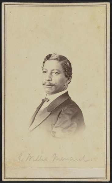 Carte-de-visite portrait of John W. Menard, 1868-1870. Creator: William H. Leeson.