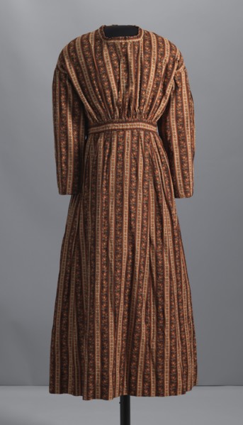 Dress made by an unidentified enslaved woman, 1845-1865. Creator: Unknown.