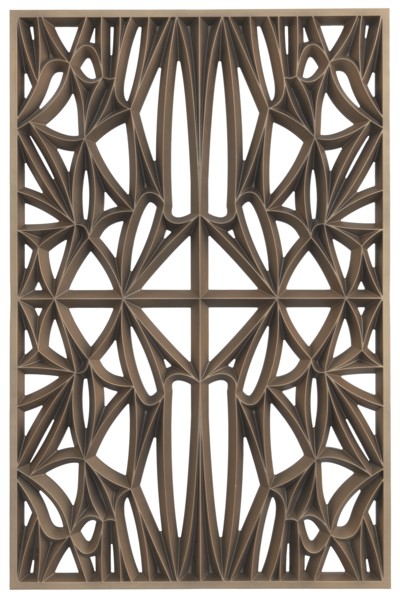 Corona panel designed for NMAAHC (Type C: 75% opacity), ca. 2013. Creators: Peerless Pattern Works, Morel Industries, Dura Industries, Northstar Contracting.