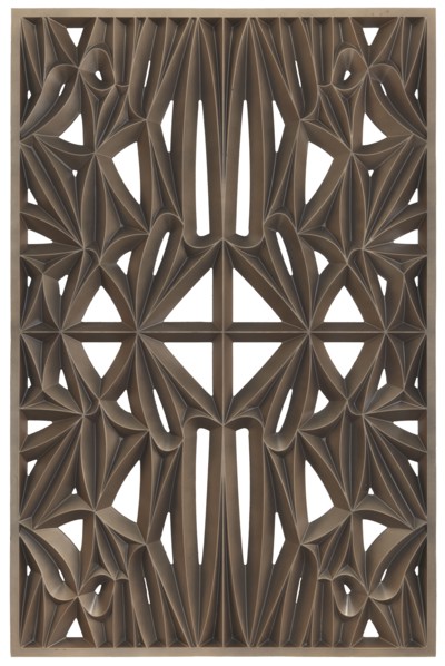 Corona panel designed for NMAAHC (Type F: 90% opacity), ca. 2013. Creators: Peerless Pattern Works, Morel Industries, Dura Industries, Northstar Contracting.