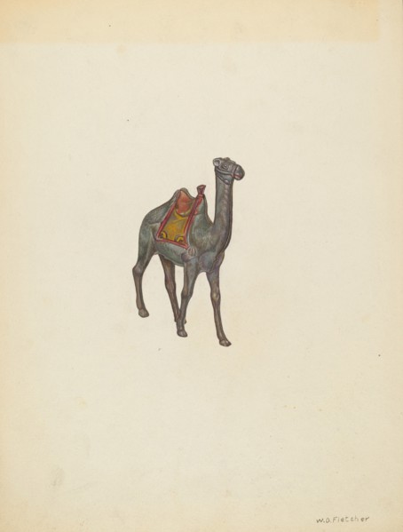 Bank Camel, c. 1940. Creator: William O. Fletcher.