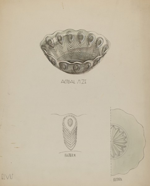 Bowl, c. 1936. Creator: Roberta Elvis.