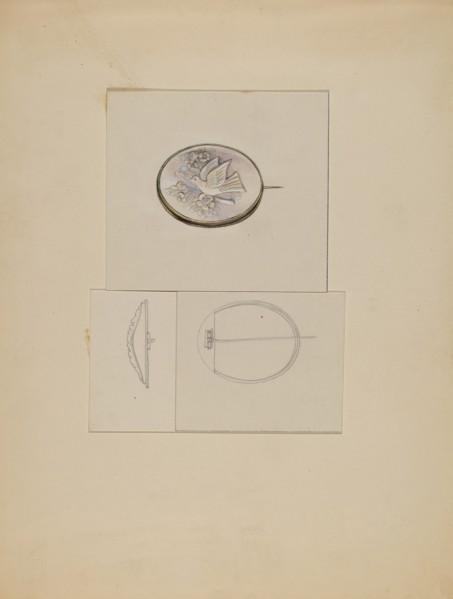 Brooch, c. 1936. Creator: John Dieterich.