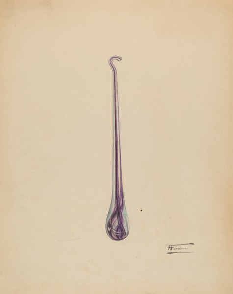 Button Hook, c. 1938. Creator: Frank Fumagalli.